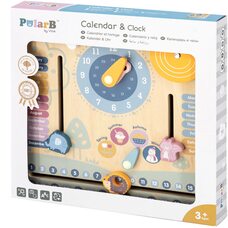 Календарь с часами на аглийском языке