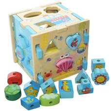 Куб-сортер-шнуровка «Море»