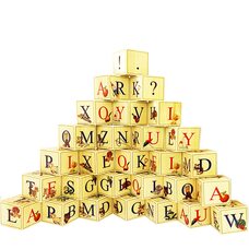 Английский алфавит, 28 кубиков.