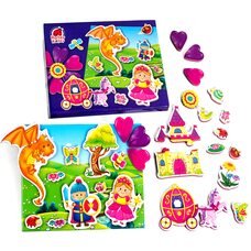 Игра с магнитами «Принцесса и рыцарь»