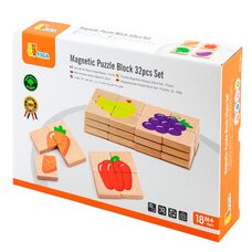 Пазлы магнитные «Фрукты-овощи» от ТМ «Viga Toys»