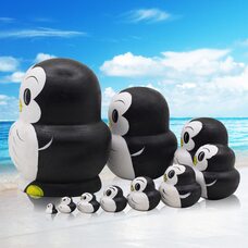 Матрешка «Пингвинчики», 10 в 1