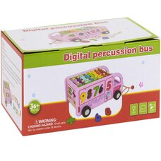 Сортер «Музыкальный автобус» (розовый)