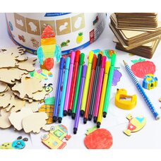 Детский набор для творчества «Трафареты»