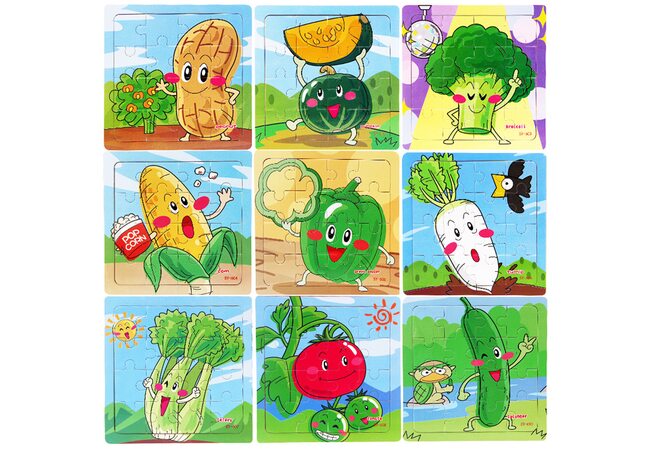 Серия пазлов «Фрукты-овощи», 16 дет.