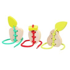 Шнуровка «Фрукты», неокрашенная