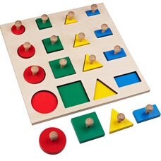 Вкладыши «Геометрические формы», 16 эл.