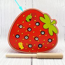 Магнитная рыбалка «Червячки» (клубника) №3