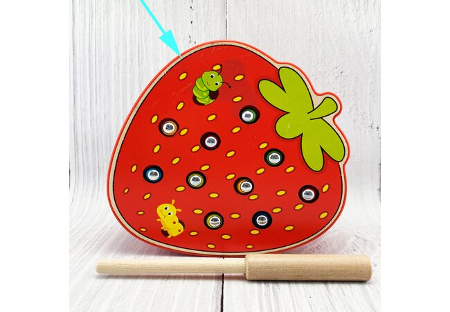 Магнитная рыбалка «Червячки» (клубника) №3