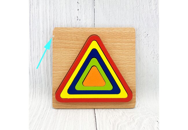 Объемный пазл-вкладыш «Треугольник» - 1