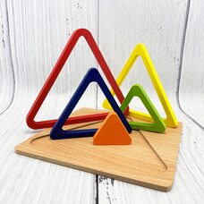 Объемный пазл-вкладыш «Треугольник» - 1