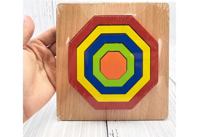 Объемный пазл-вкладыш «Восьмиугольник» -1 