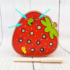 Магнитная рыбалка «Червячки» (клубника) №2