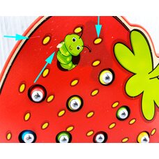 Магнитная рыбалка «Червячки» (клубника) №2