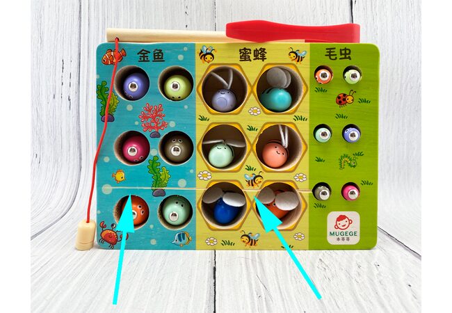 Рыбалка «Гусенички-рыбки-пчелки» №1