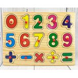 Рамка-вкладыш с ручкой «Цифры» от 0 до 9