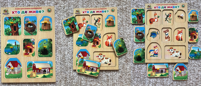 Фото 1, игра «Кто где живет?»