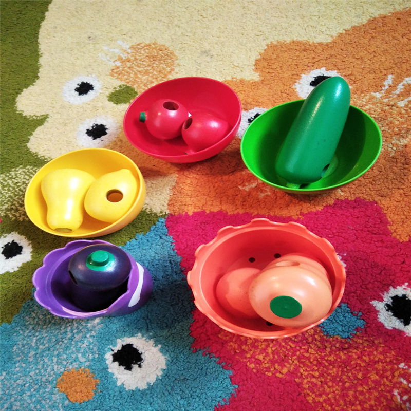 Фото 3. Шнуровка овощи-фрукты